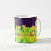Fresno California Skyline Kaffeetasse (VorderseiteRechts)