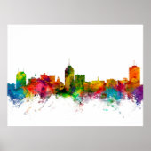 Fresno California Skyline Poster (Vorne)