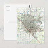 Fresno California Vintage Karte (Vorne/Hinten)