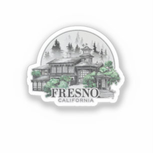Fresno City California USA Aufkleber
