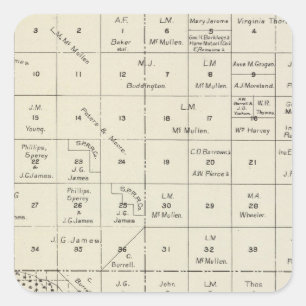 Fresno County, Kalifornien 11 Quadratischer Aufkleber