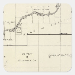 Fresno County, Kalifornien 25 Quadratischer Aufkleber