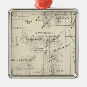 Fresno County, Kalifornien 5 Silbernes Ornament