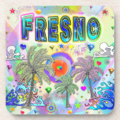 Fresno Deep Dream Untersetzer (Vorderseite)