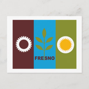 Fresno Flag Postkarte