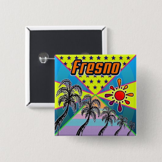 Fresno Freedom Button (Vorne & Hinten)
