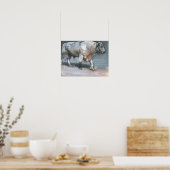 Fresno Galloway Bull Poster (Küche)