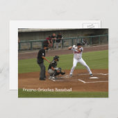 Fresno Grizzlies Baseball Postkarte (Vorne/Hinten)
