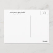 Fresno Grizzlies Baseball Postkarte (Rückseite)