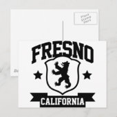 Fresno Heraldry Postkarte (Vorne/Hinten)