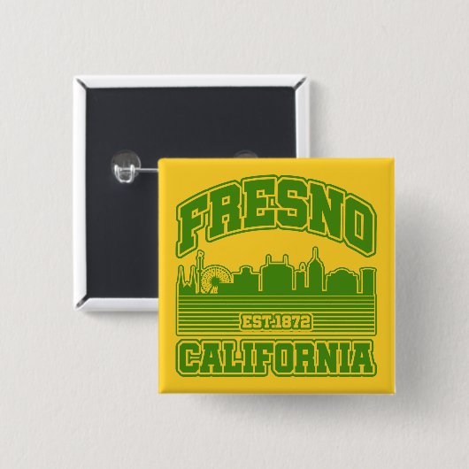 Fresno, Kalifornien Button (Vorne & Hinten)