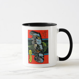 Fresno, Kalifornien - große Buchstabe-Szenen Tasse