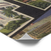 Fresno, Kalifornien - Große Buchstabenszenen Poster (Ecke)