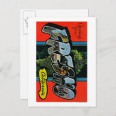 Fresno, Kalifornien - Große Buchstabenszenen Postkarte (Vorne/Hinten)