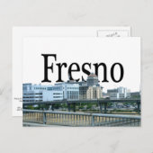 Fresno Kalifornien mit Fresno im Himmel Postkarte (Vorne/Hinten)