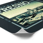 FRESNO KALIFORNIEN - STADT FRESNO CA POSTER (Ecke)