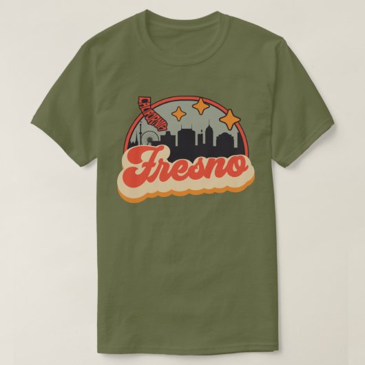 Fresno, Kalifornien T-Shirt (Design vorne)