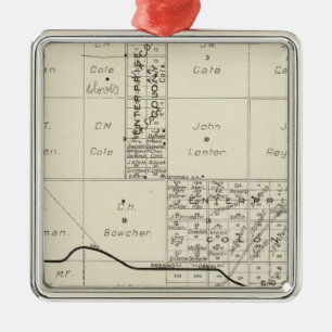 Fresno-Landkreis, Kalifornien 4 Silbernes Ornament