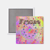 Fresno Lucky Golden Magnet (Vorderseite/Rückseite)