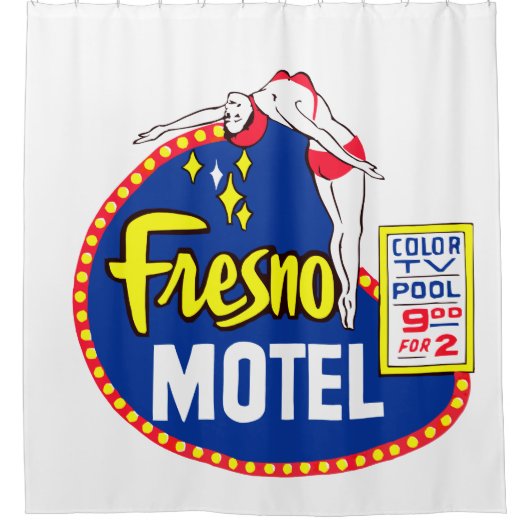 FRESNO MOTEL DUSCHVORHANG (Vorderseite)