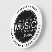 Fresno Music Academy & Arts Wall Clock Große Wanduhr (Winkel)