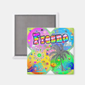 Fresno Quadro Seasons Magnet (Vorderseite/Rückseite)