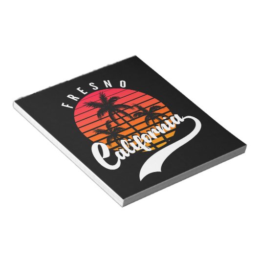 Fresno Retro Sunset Editor Notizblock (angewinkelt)