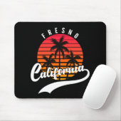Fresno Retro Sunset Mouse Pad Mousepad (Mit Mouse)