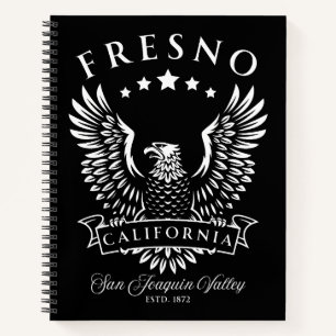 Fresno San Joaquin Tal Vintager Adler Notizblock