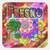 Fresno Tropical Friends Sticker (Vorderseite)