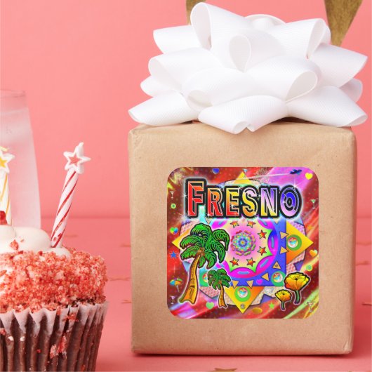 Fresno Tropical Friends Sticker (Party)