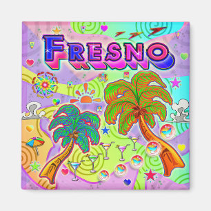 Fresno-Urlaub Zielmagnet Magnet