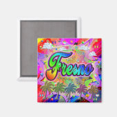 Fresno Vista Express Magnet (Vorderseite/Rückseite)