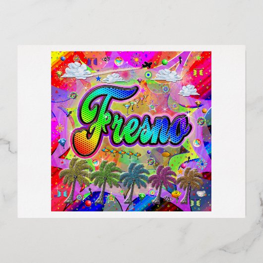 Fresno Vista Express Postkarte (Vorderseite)