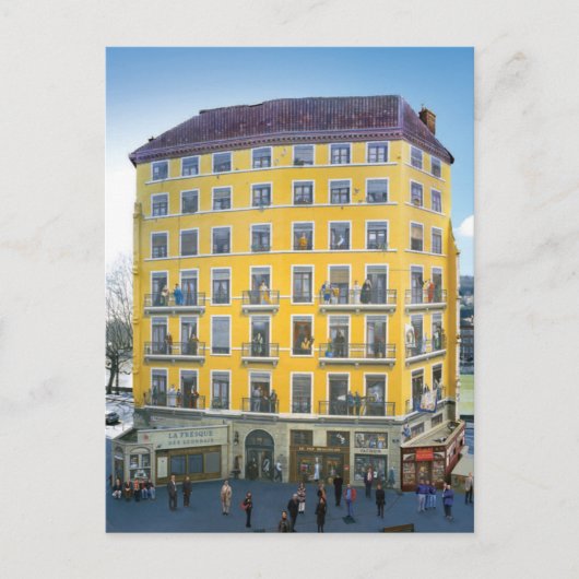 Fresque des lyonnais - Mur peint - Lyon Postkarte (Vorderseite)