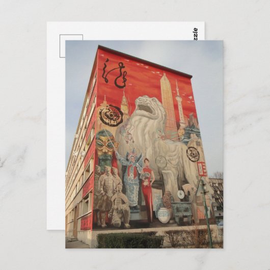 Fresque Shanghai - Maler - Lyon Postkarte (Vorne/Hinten)