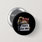 Fress mich nicht Katzen für Trump 2024 Trump oder  Button (Vorne & Hinten)