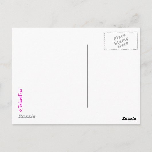 Fresse halten postkarte (Rückseite)