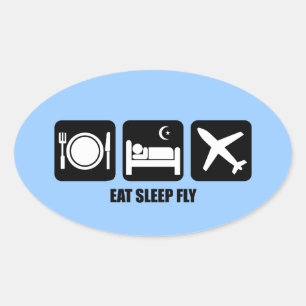 Fressfliege Ovaler Aufkleber