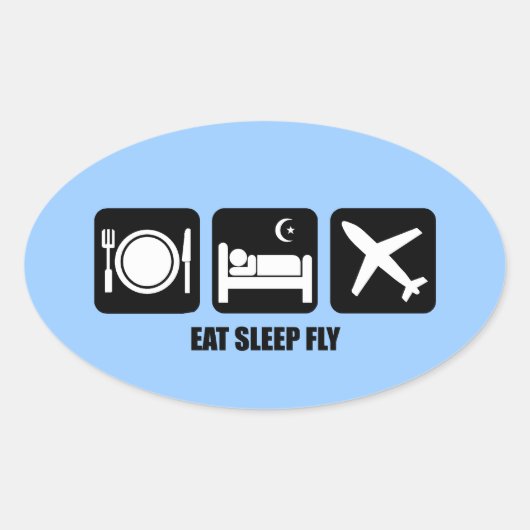 Fressfliege Ovaler Aufkleber (Vorderseite)