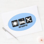 Fressfliege Ovaler Aufkleber (Umschlag)