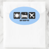 Fressfliege Ovaler Aufkleber (Tasche)