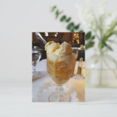Fressliebhaber Peach Sundae Postkarte (Stehend Vorderseite)