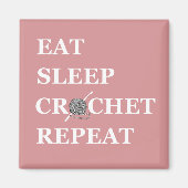 Fressschlaf wiederholen magnet (Vorne)