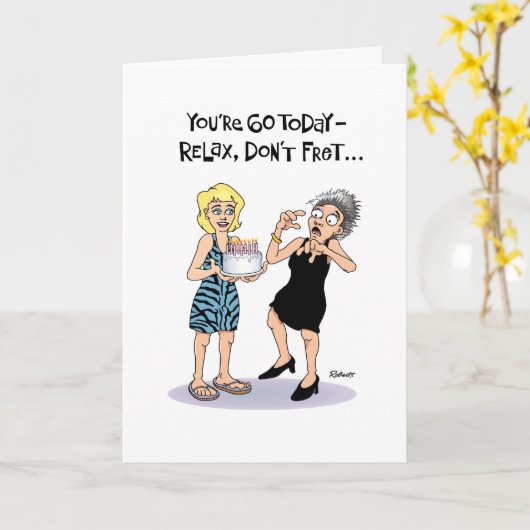 Fret den 60. Geburtstag nicht Karte (Gelbe Blume)