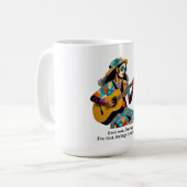 Fret Not - Gitarre Kaffeetasse (Vorderseite Links)