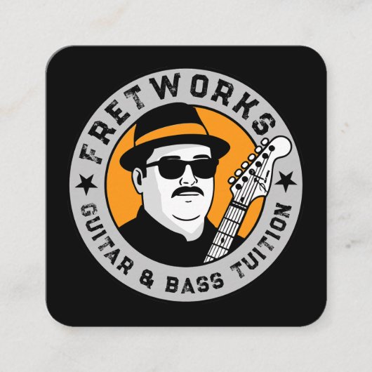 Fret Works - Visitenkarte (Vorderseite)