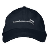 FretlessBass.com Logo bestickt Baseball Cap Bestickte Kappe (Vorderseite)