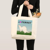 Frettchen (Al Pineau) Jumbo Stoffbeutel (Vorderseite (Produkt))