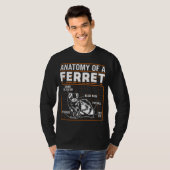 Frettchen Anatomie eines Frettchens T-Shirt (Vorne ganz)